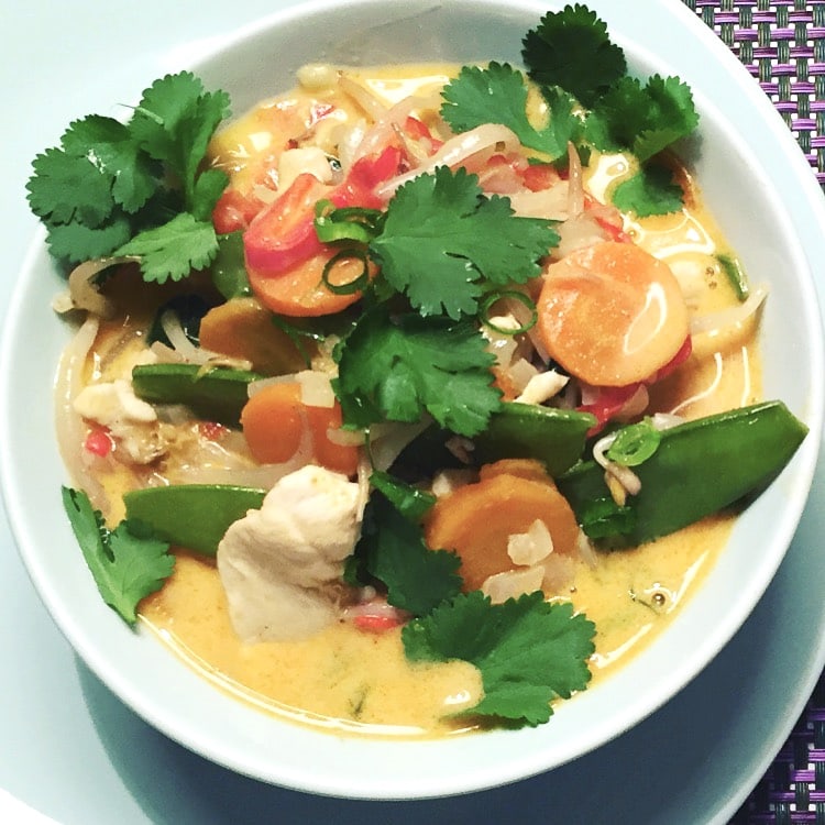 Curry rouge de poulet aux légumes et lait de coco - Cookidoo