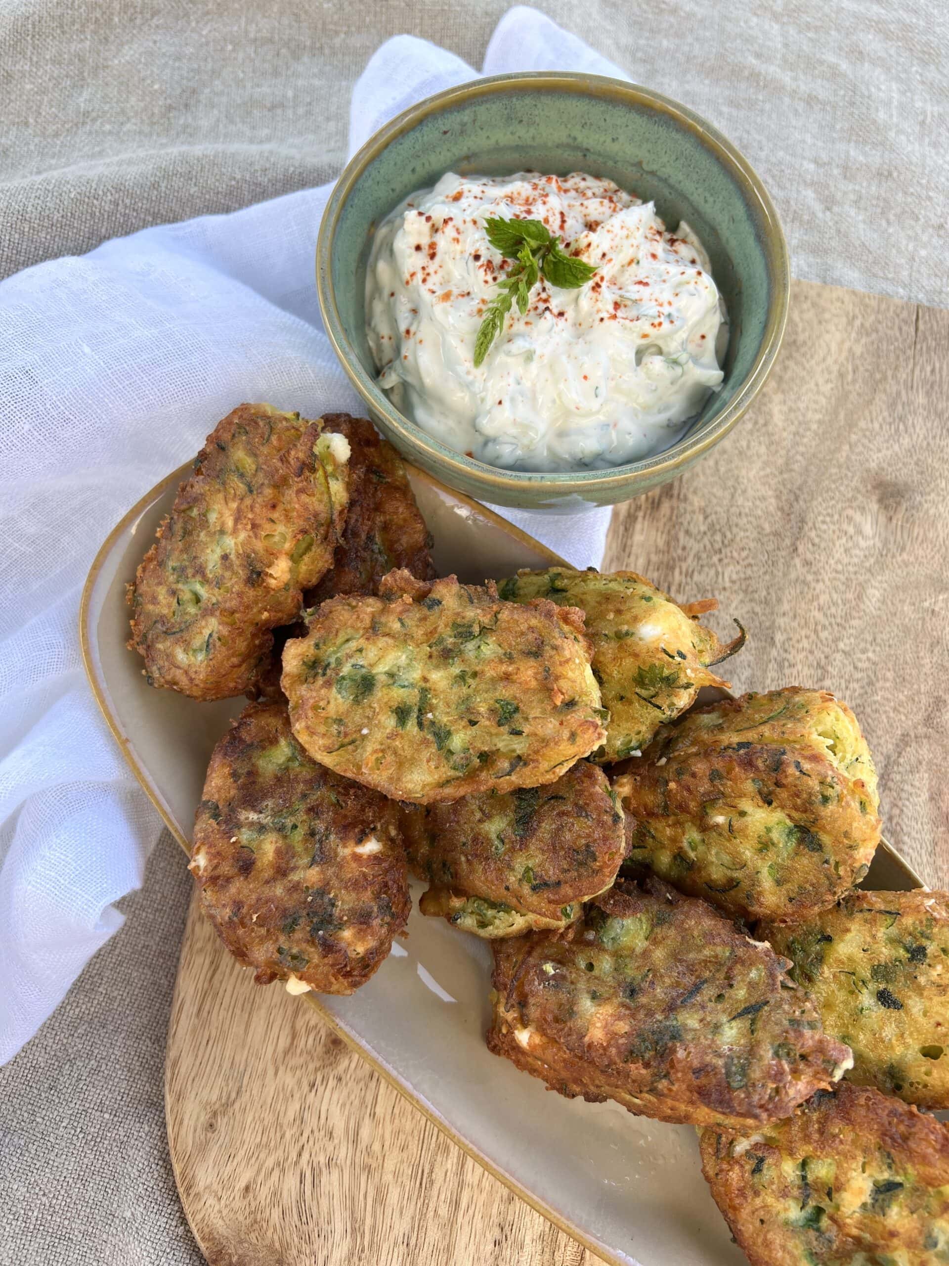 Beignets De Courgette Et Feta • Leslie En Cuisine